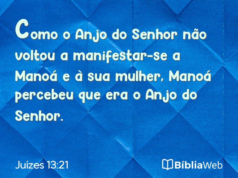 Juízes 13:21 em imagem para compartilhar