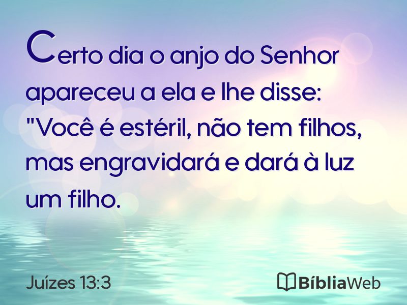 Juízes 13:3 em imagem para compartilhar