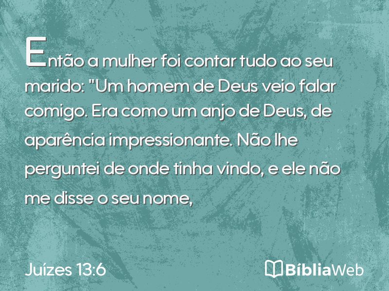 Juízes 13:6 em imagem para compartilhar