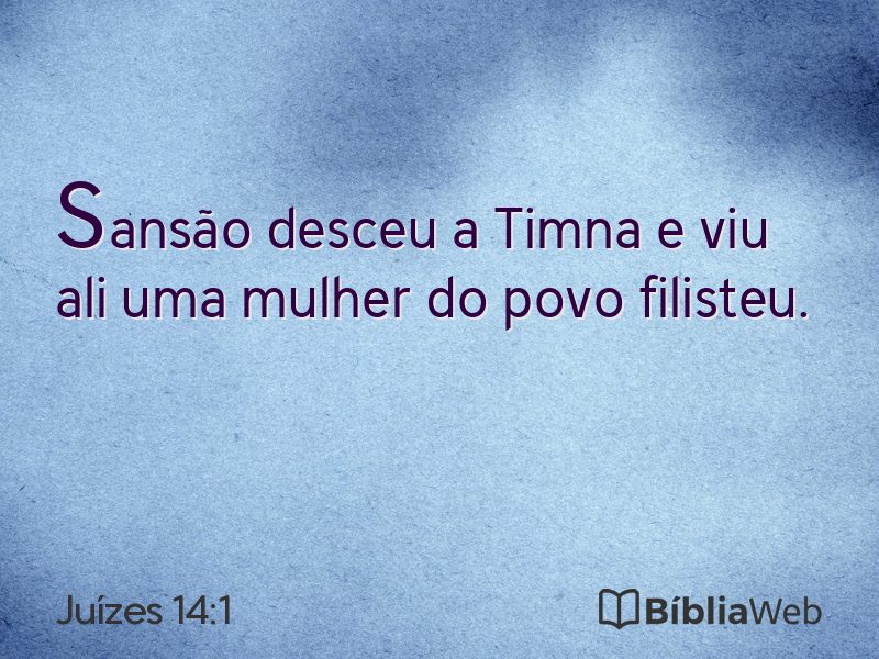 Juízes 14:1 em imagem para compartilhar
