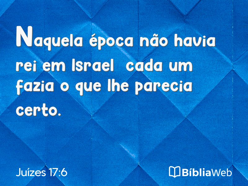 Juízes 17:6 em imagem para compartilhar