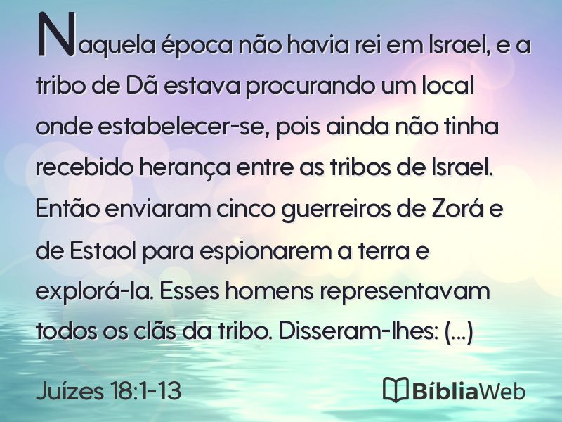 Juízes 18:1-13 em imagem para compartilhar