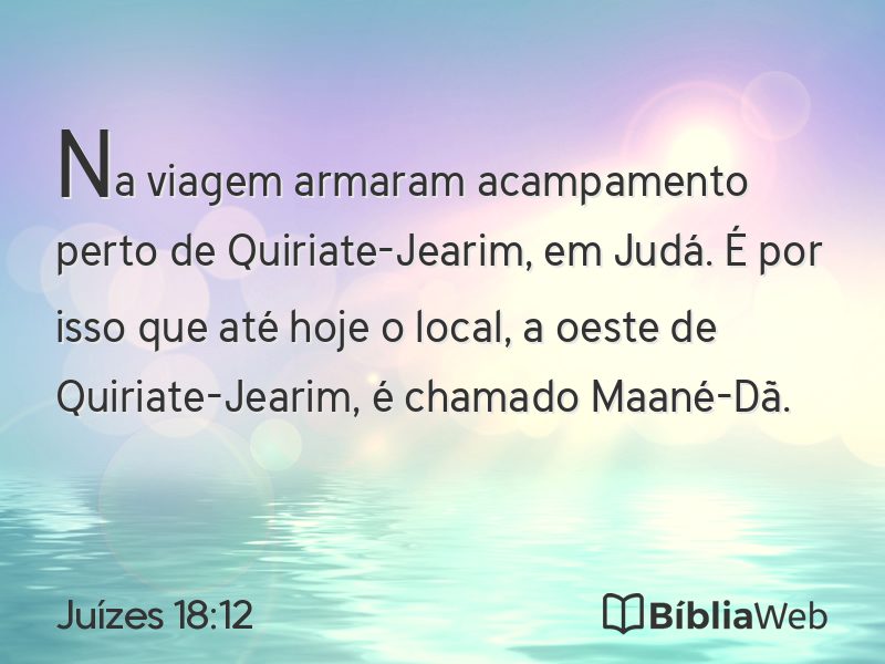 Juízes 18:12 em imagem para compartilhar