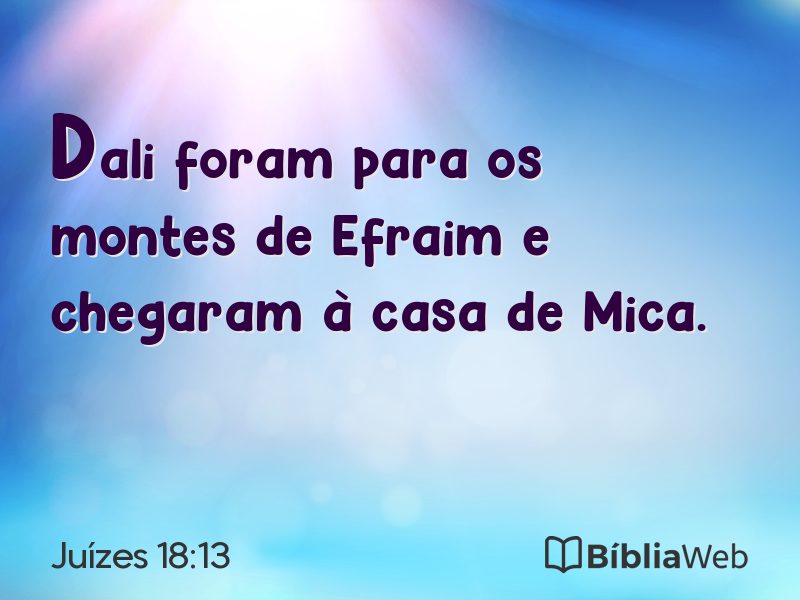 Juízes 18:13 em imagem para compartilhar