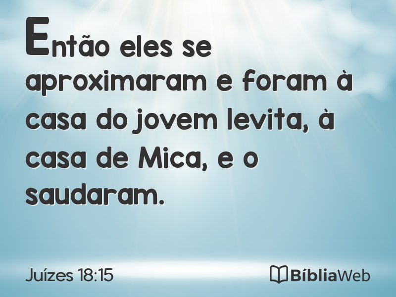 Juízes 18:15 em imagem para compartilhar