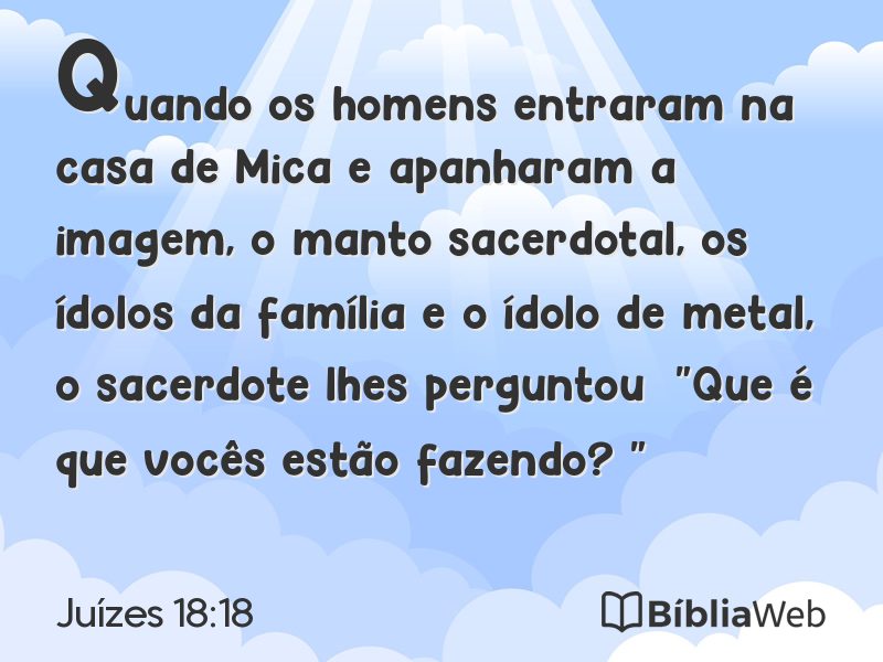 Juízes 18:18 em imagem para compartilhar