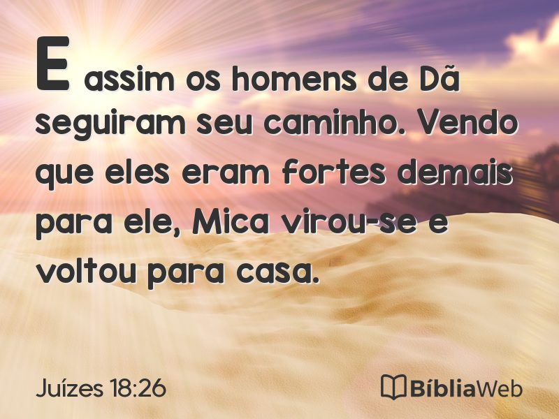 Juízes 18:26 em imagem para compartilhar