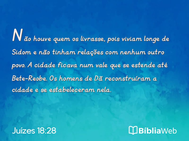 Juízes 18:28 em imagem para compartilhar