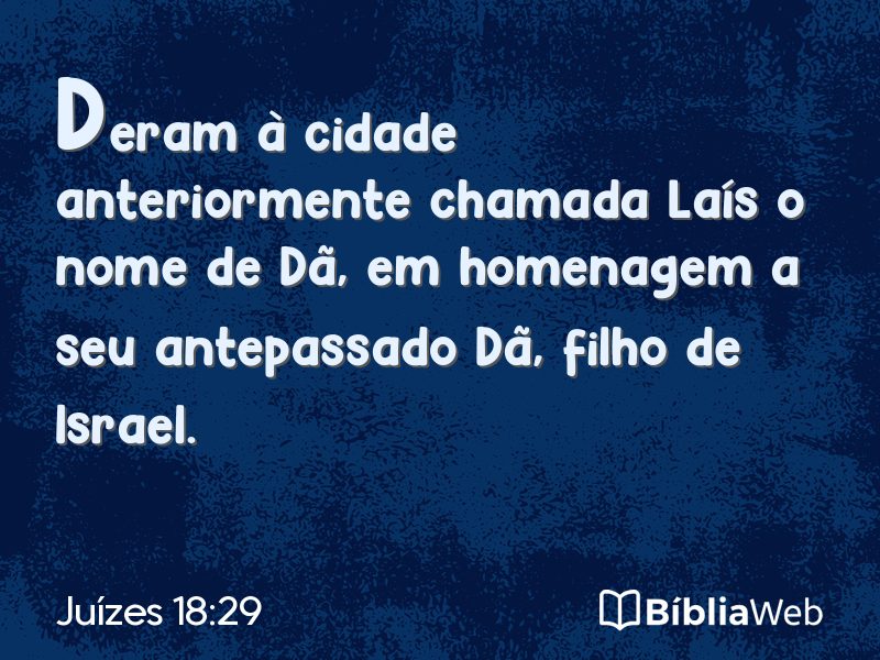 Juízes 18:29 em imagem para compartilhar