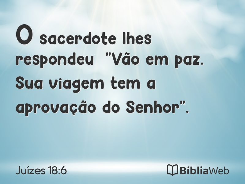 Juízes 18:6 em imagem para compartilhar