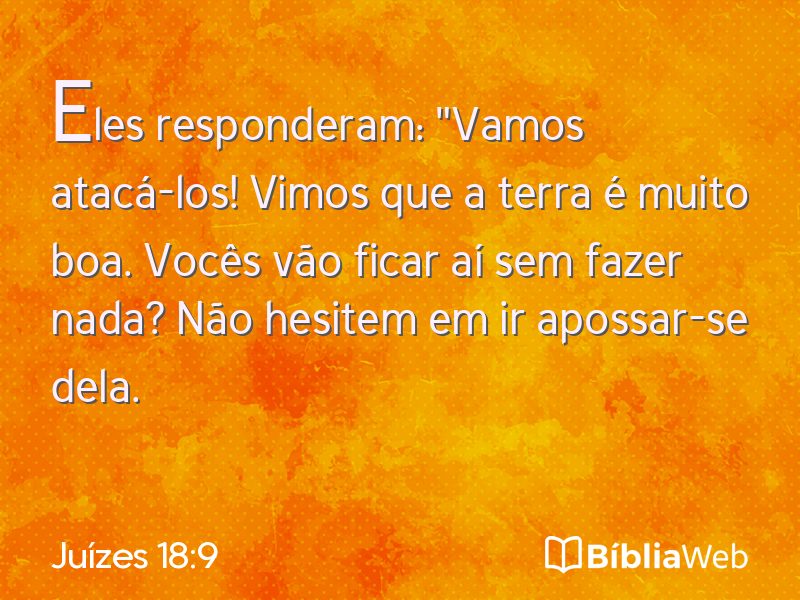 Juízes 18:9 em imagem para compartilhar