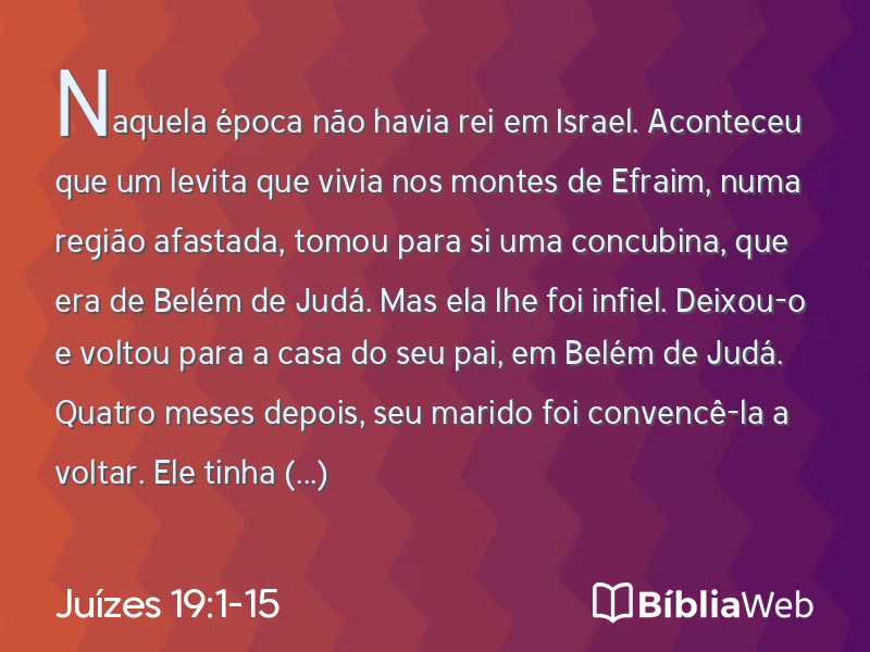 Juízes 19:1-15 em imagem para compartilhar