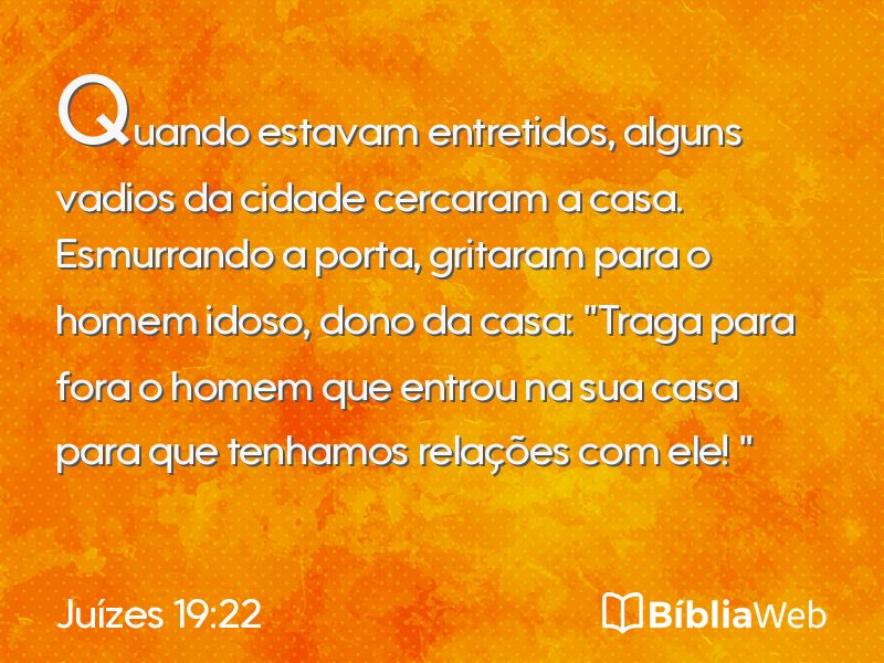Juízes 19:22 em imagem para compartilhar
