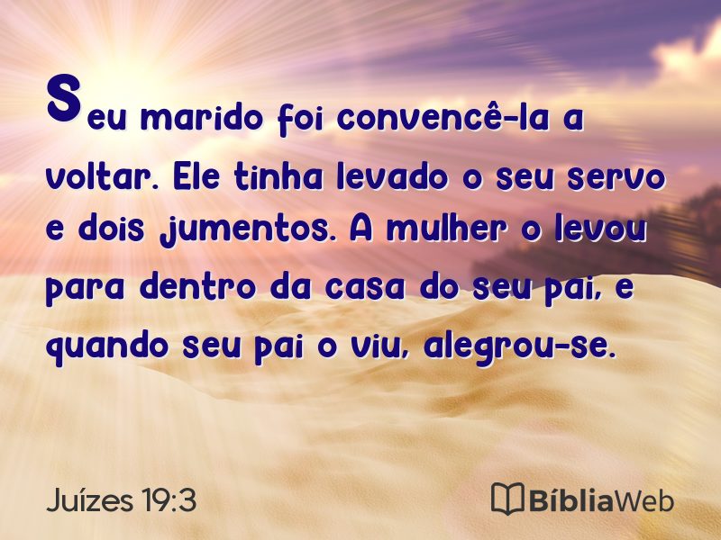 Juízes 19:3 em imagem para compartilhar