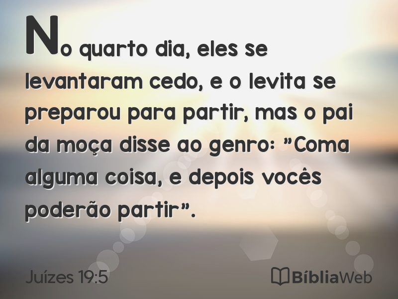 Juízes 19:5 em imagem para compartilhar