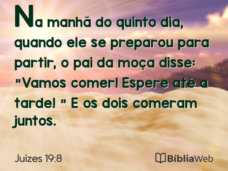 Juízes 19:8 em imagem para compartilhar