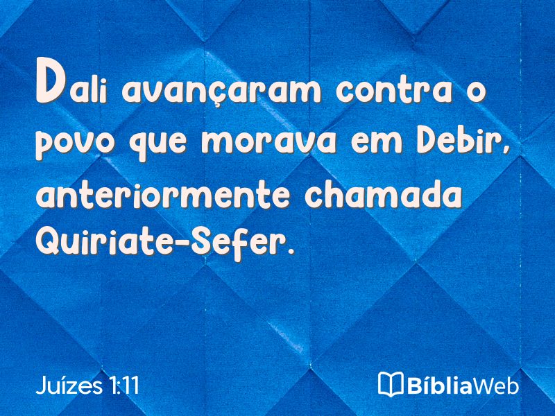 Juízes 1:11 em imagem para compartilhar