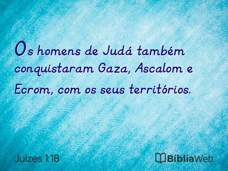 Juízes 1:18 em imagem para compartilhar