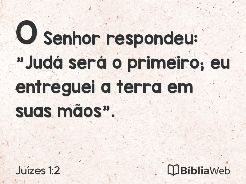 Juízes 1:2 em imagem para compartilhar