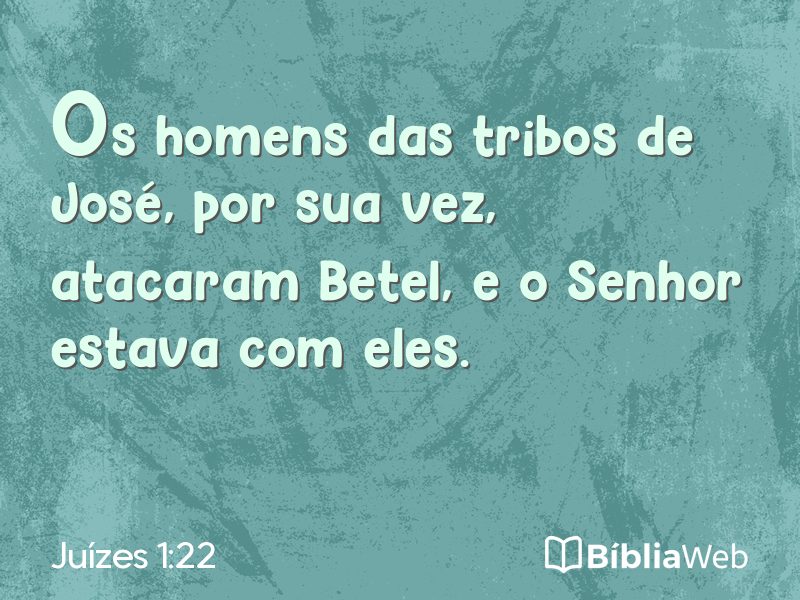 Juízes 1:22 em imagem para compartilhar