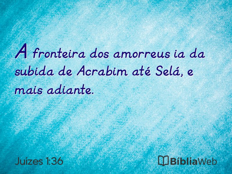 Juízes 1:36 em imagem para compartilhar