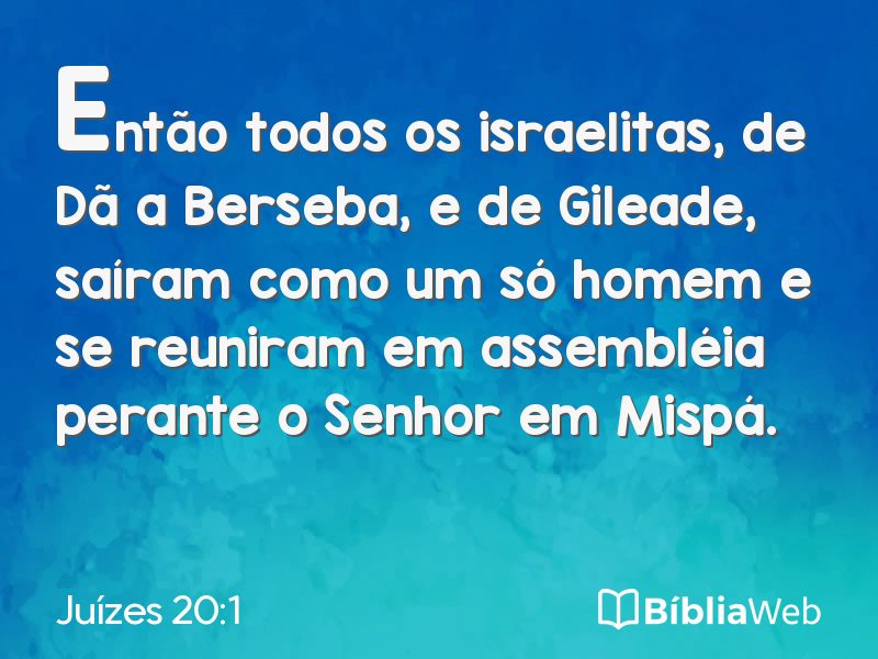 Juízes 20:1 em imagem para compartilhar