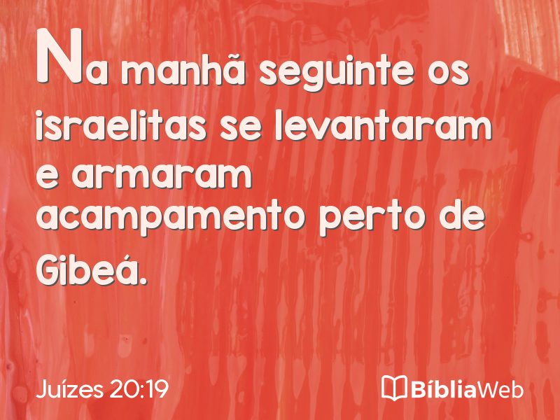 Juízes 20:19 em imagem para compartilhar