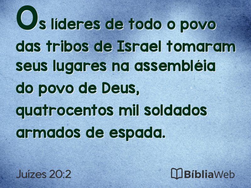 Juízes 20:2 em imagem para compartilhar