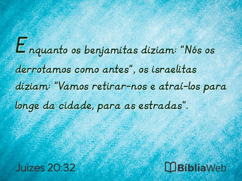 Juízes 20:32 em imagem para compartilhar