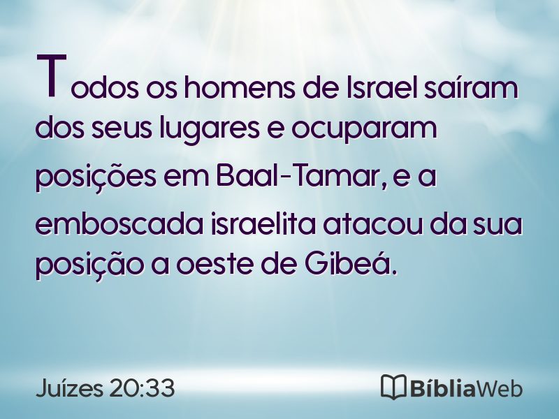 Juízes 20:33 em imagem para compartilhar