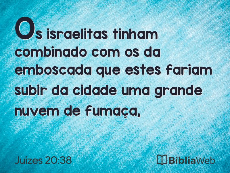 Juízes 20:38 em imagem para compartilhar