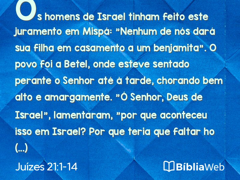 Juízes 21:1-14 em imagem para compartilhar