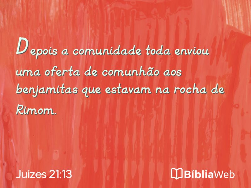 Juízes 21:13 em imagem para compartilhar