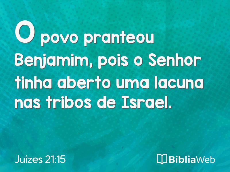Juízes 21:15 em imagem para compartilhar