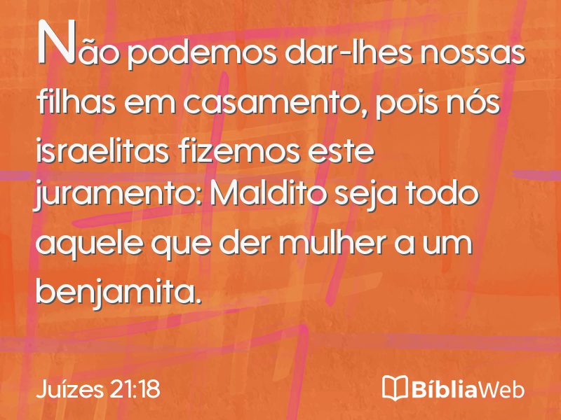 Juízes 21:18 em imagem para compartilhar
