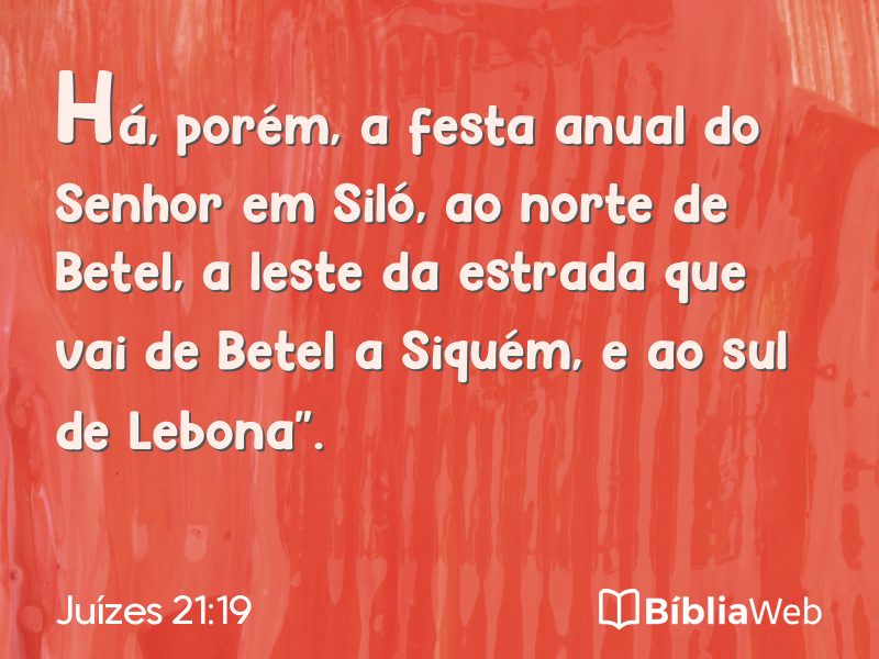 Juízes 21:19 em imagem para compartilhar