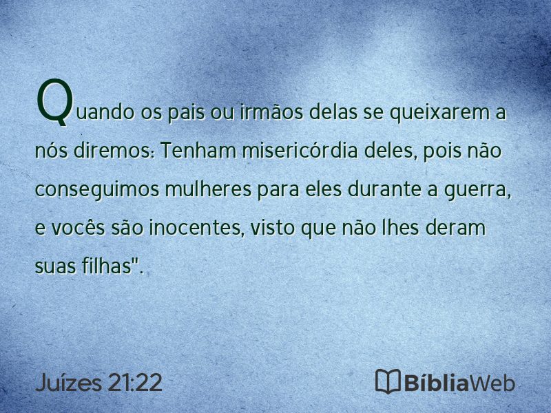 Juízes 21:22 em imagem para compartilhar