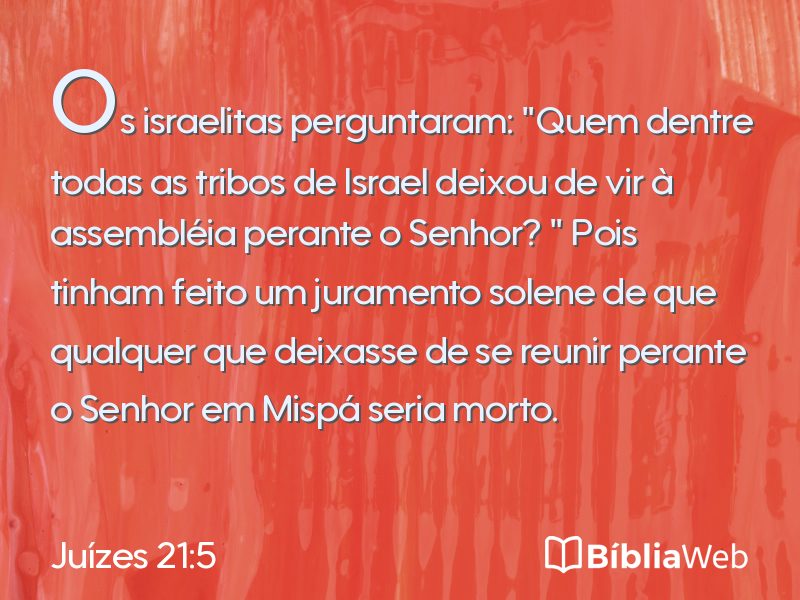 Juízes 21:5 em imagem para compartilhar