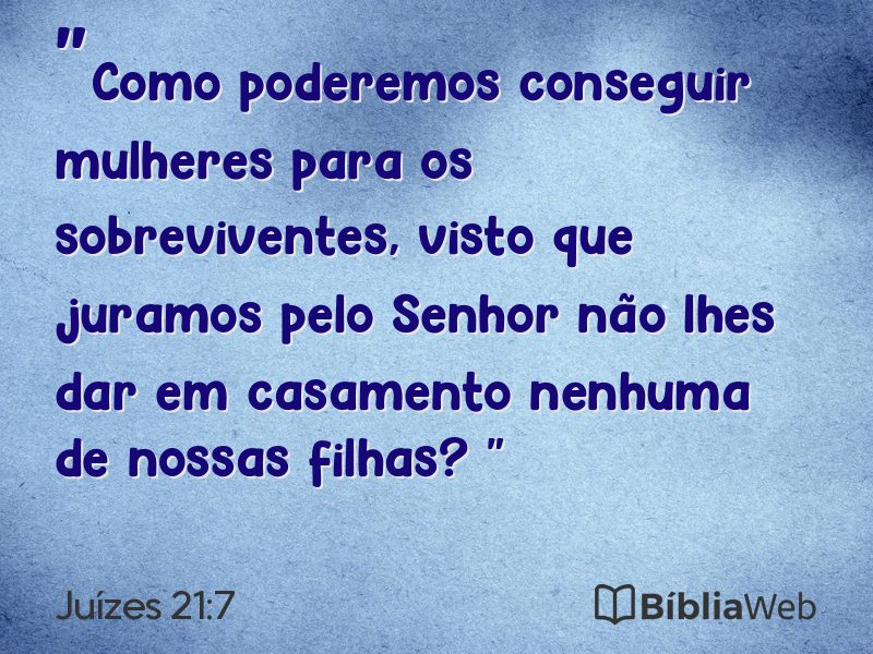 Juízes 21:7 em imagem para compartilhar