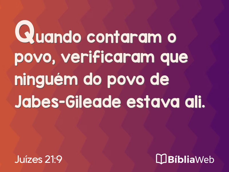 Juízes 21:9 em imagem para compartilhar