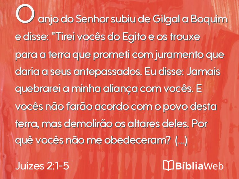 Juízes 2:1-5 em imagem para compartilhar