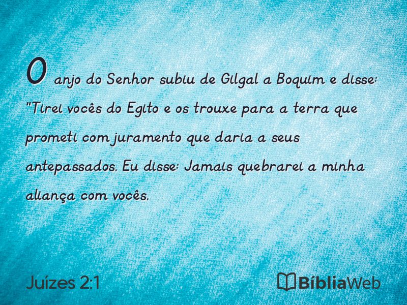 Juízes 2:1 em imagem para compartilhar