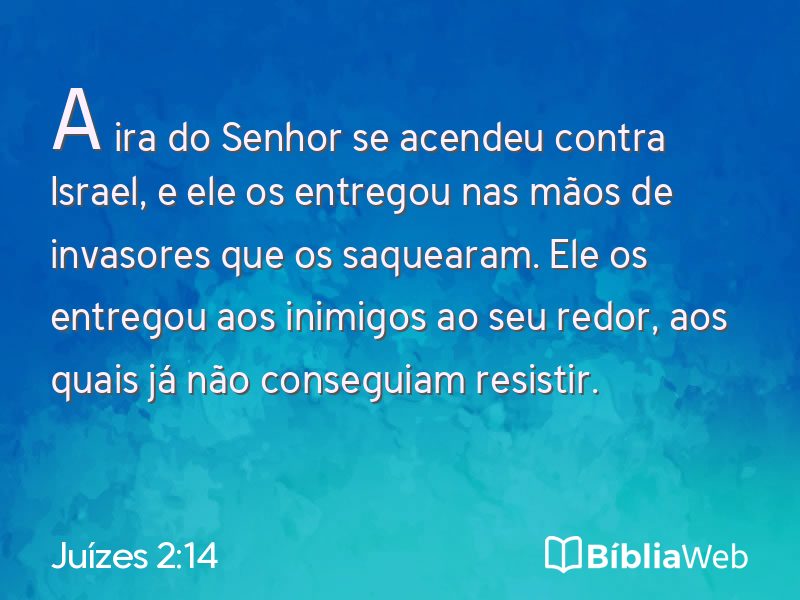 Juízes 2:14 em imagem para compartilhar