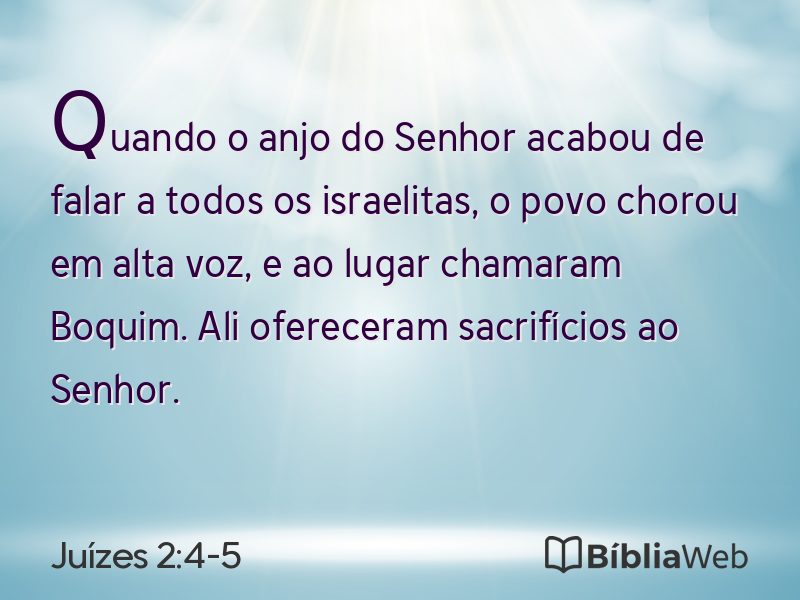 Juízes 2:4-5 em imagem para compartilhar