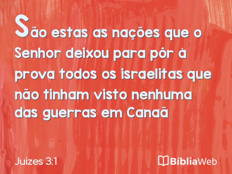 Juízes 3:1 em imagem para compartilhar