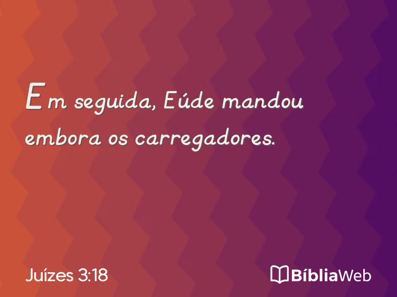 Juízes 3:18 em imagem para compartilhar
