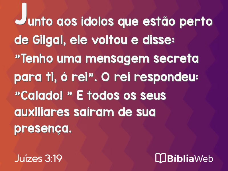 Juízes 3:19 em imagem para compartilhar