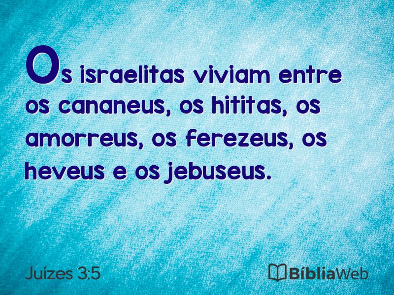 Juízes 3:5 em imagem para compartilhar