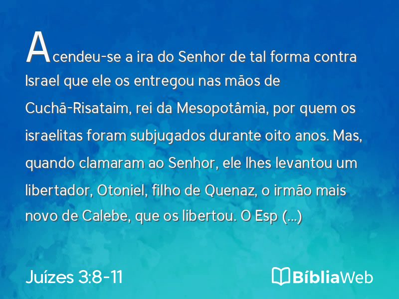 Juízes 3:8-11 em imagem para compartilhar