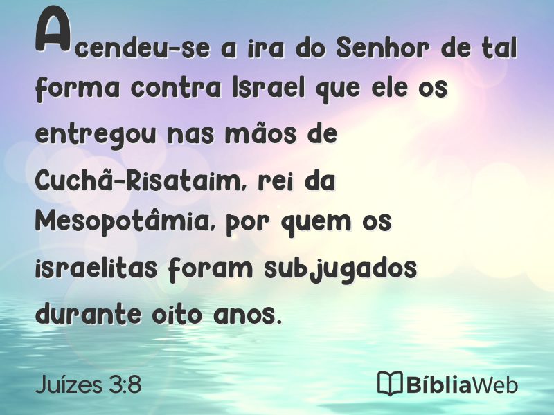 Juízes 3:8 em imagem para compartilhar